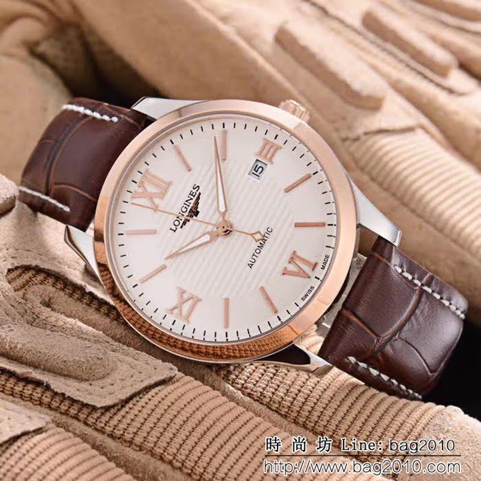 LONGINES浪琴 經典大三針 全自動機械 精品男士腕表 WSS1096